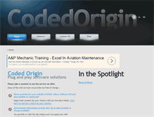 Tablet Screenshot of codedorigin.com